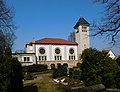 Friedhofskapelle, zehn Grabmale, Gräberfeld für Kriegsgefangene, Christus-Figur und Gedenkstein für Gefallene des Zweiten Weltkrieges (Einzeldenkmale der Sachgesamtheit 09244176)