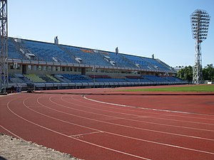 Das Daugava-Stadion in Riga (Januar 2008)