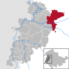 Kaart van Hörselberg-Hainich