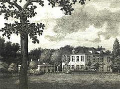 Landhaus des Senators Johann Arnold Günther vor dem „Hammer Baum“, um 1800