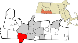 Location in Hampden County in Massachusetts