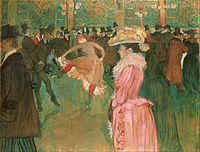 En el Moulin Rouge, de Toulouse-Lautrec, 1890.