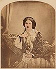 Isabella Beeton, um 1854. Diese handkolorierte Fotografie wurde 1932 in die National Portrait Gallery aufgenommen.