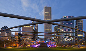 Jay Pritzker Pavilion, Chicago, Illinois, USA.