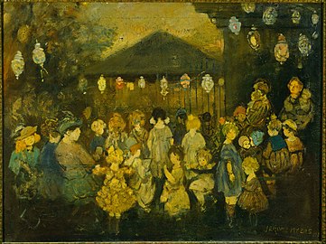 Waiting for the Concert, 1921, oil on canvas