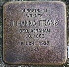 Stolperstein für Johanna Frank