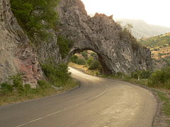 Route menant à Goris.