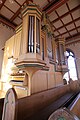 Prospekt und Spielanlage der Weller Orgel der ev. Kirche zu Kinzenbach