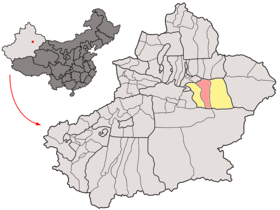 Localisation de District de Gaochang