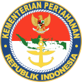 Logo of the Ministry of Defence of the Republic of Indonesia (2005).svg