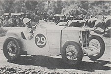 דגם "MG P-type" רודסטר שזכה במרוץ "1937 Australian Grand Prix" (אנ') ב-26 בדצמבר 1936