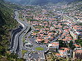 Blick auf den Verkehrsknoten Machico