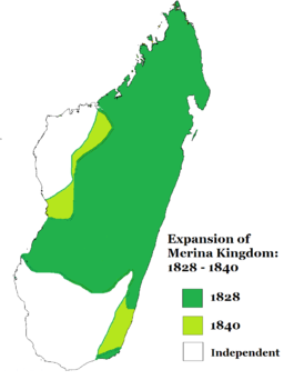 Madagascar-expansion of Merina rule under Ranavalona I