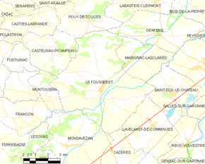 Poziția localității Le Fousseret