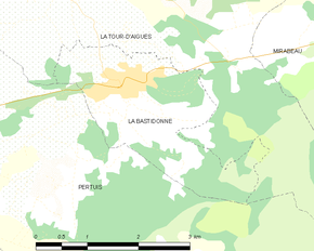 Poziția localității La Bastidonne