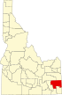 Map of Idaho highlighting Caribou County.svg