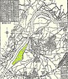 Карта Нанкина, 1929 год - остров Цзянсинь заштрихован зеленым цветом.jpg
