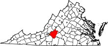 Pienoiskuva sivulle Bedfordin piirikunta (Virginia)