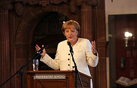 Bundeskanzlerin Angela Merkel (CDU) muss um die Mehrheit bangen