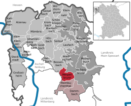 Kaart van Mespelbrunn