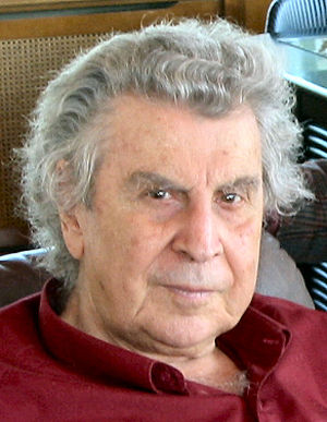 Mikis Theodorakis, one of the most popular Gre...