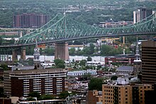 Centre-Sud of Montreal, overlooked by the Jacques Cartier Bridge Montreal - Centre-Sud 1.jpg
