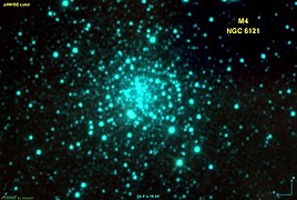 Autre image de M4 en infrarouge par le satellite Wide-field Infrared Survey Explorer (WISE).