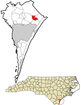 Location in New Hanover County and the state of North Carolina.