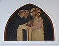 Nicolas Lokhoff. Copy of the picture: Christ as Pilgrim is Received by Two Dominicans by Fra Angelico