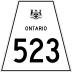 Highway 523 marker