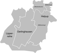 Ortsteile van Oerlinghausen