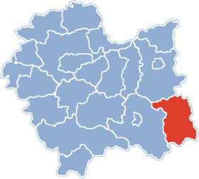 Localisation de Powiat de Gorlice