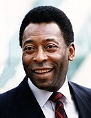 Pelé, jucător brazilian de fotbal