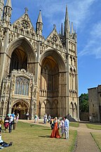 Peterborough Cathedral façade