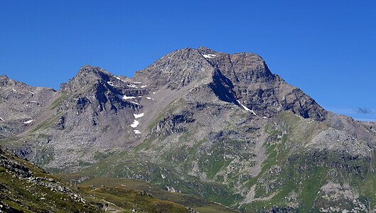 Ansicht vom Skigebiet Corvatsch.