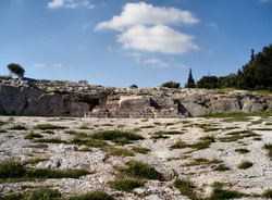 The Pnyx with the speaker's platform, the meeting place of the people of Athens. Pnyx-berg2.png