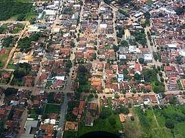 Vista aérea de Pompéu (2012)