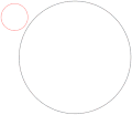 Circunferencia (R) externa o exterior a otra (N)