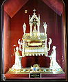 Reliquary of the True Cross and a nail of the crucifixion. Notre Dame de Paris.