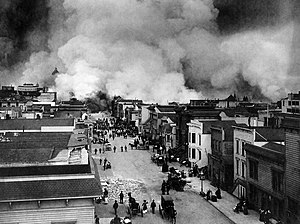 San Francisco Mission District burning in the ...
