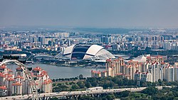 El Estadio Nacional de Singapur, sede de la final de vuelta del torneo.