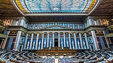 The Debating Chamber of the former House of Deputies of Austria in the Parliament Sitzungssaal des Abgeordnetenhauses, Parlament, Wien.jpg