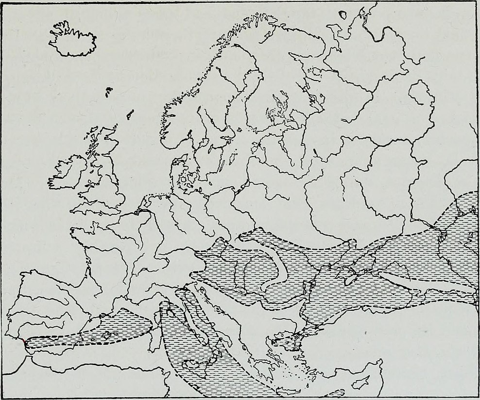 Sketch-map showing area of non-marine deposits of the closing stage(Sarmatian) of the Miocene – Geology (1907) (14589799369) - Authors: Chamberlin, Thomas C. (Thomas Chrowder), 1843-1928 Salisbury, Rollin D., 1859- ?