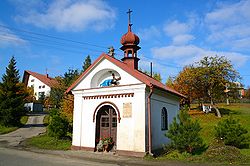 A wayside shrine in Śleszowice