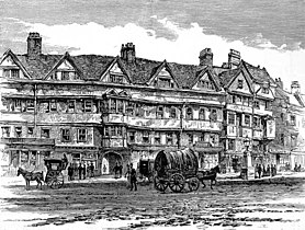 The "seven gables"[4] of Staple Inn, Holborn, 1585, as it looked in the 1880s