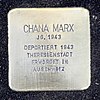 Stolperstein Feststr. 16 Marx Chana