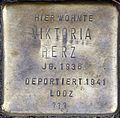 Stolperstein für Viktoria Herz (Roonstraße 28)
