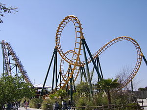 A Vekoma Boomerang roller coaster at Wild Adve...
