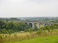 Viadukt pri meste Bütgenbach v belgickom Valónsku