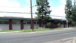 Victory Studios in Glendale, California (pictured here in 2007), where TMZ launched. TMZ later relocated to Sunset Blvd, Los Angeles. Since April 2013, TMZ is located in Playa Vista, California. Victory Studios.jpg